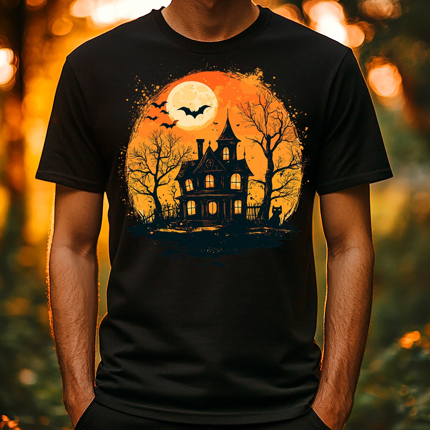 T-Shirt - Halloween - Haunted House