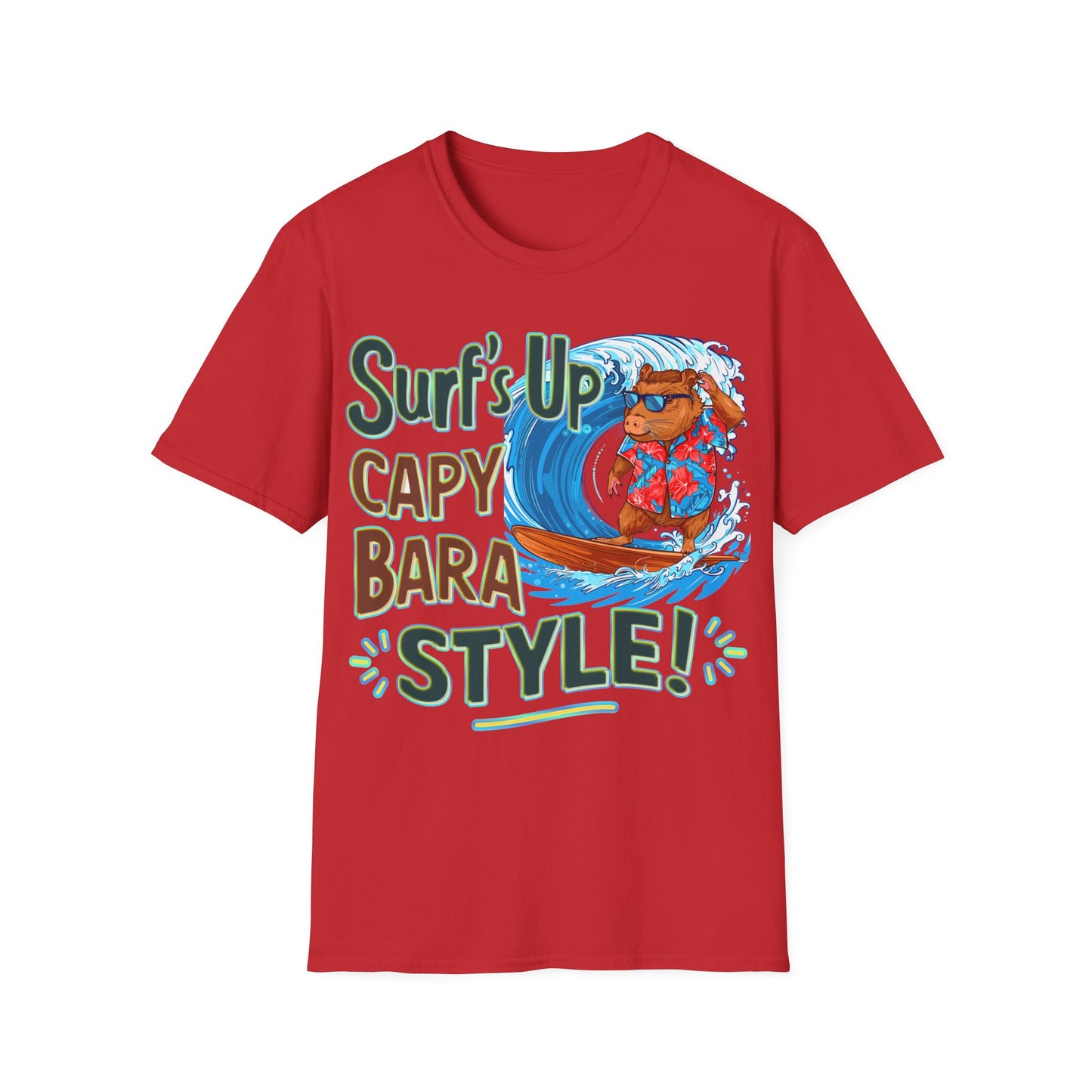 T-Shirt - Surf's up Capybara style