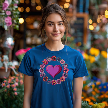 T-Shirt - Flowers Heart