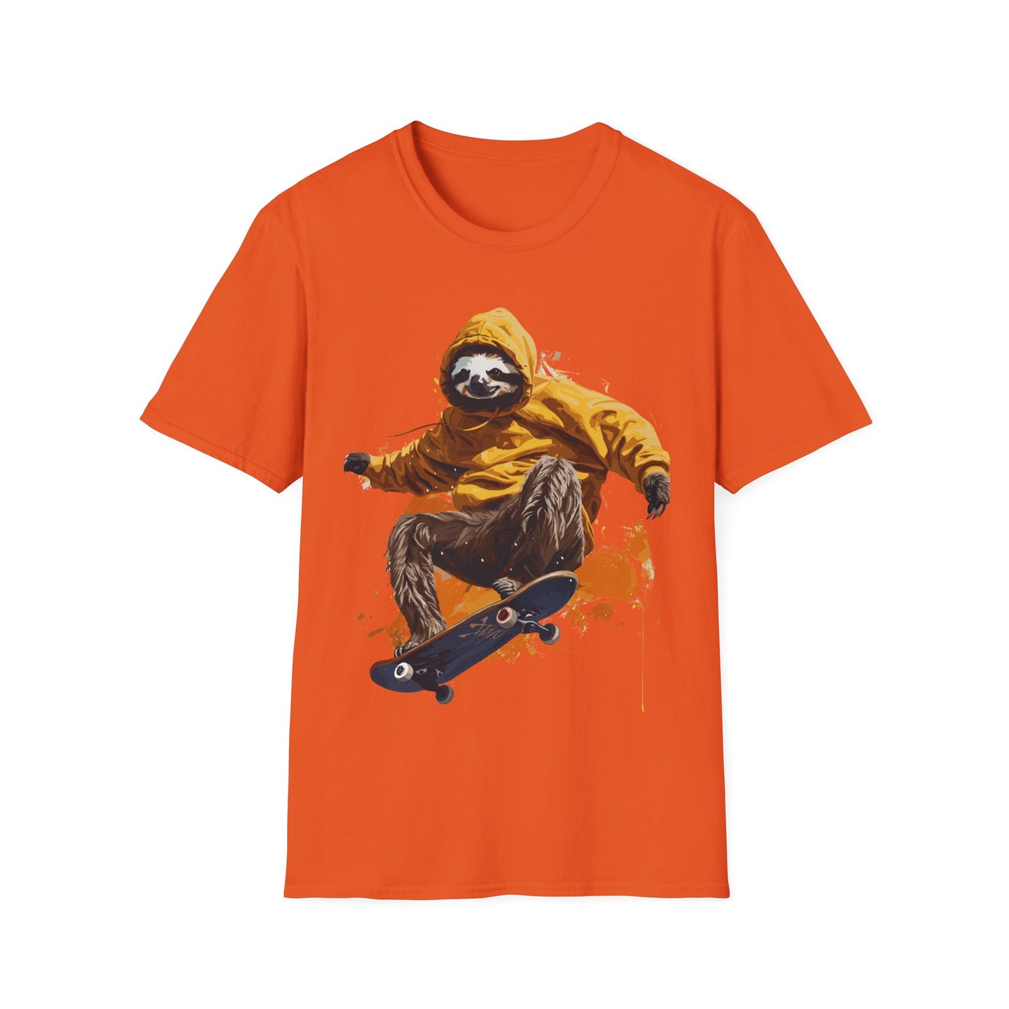 T-Shirt - Sloth on Skateboard