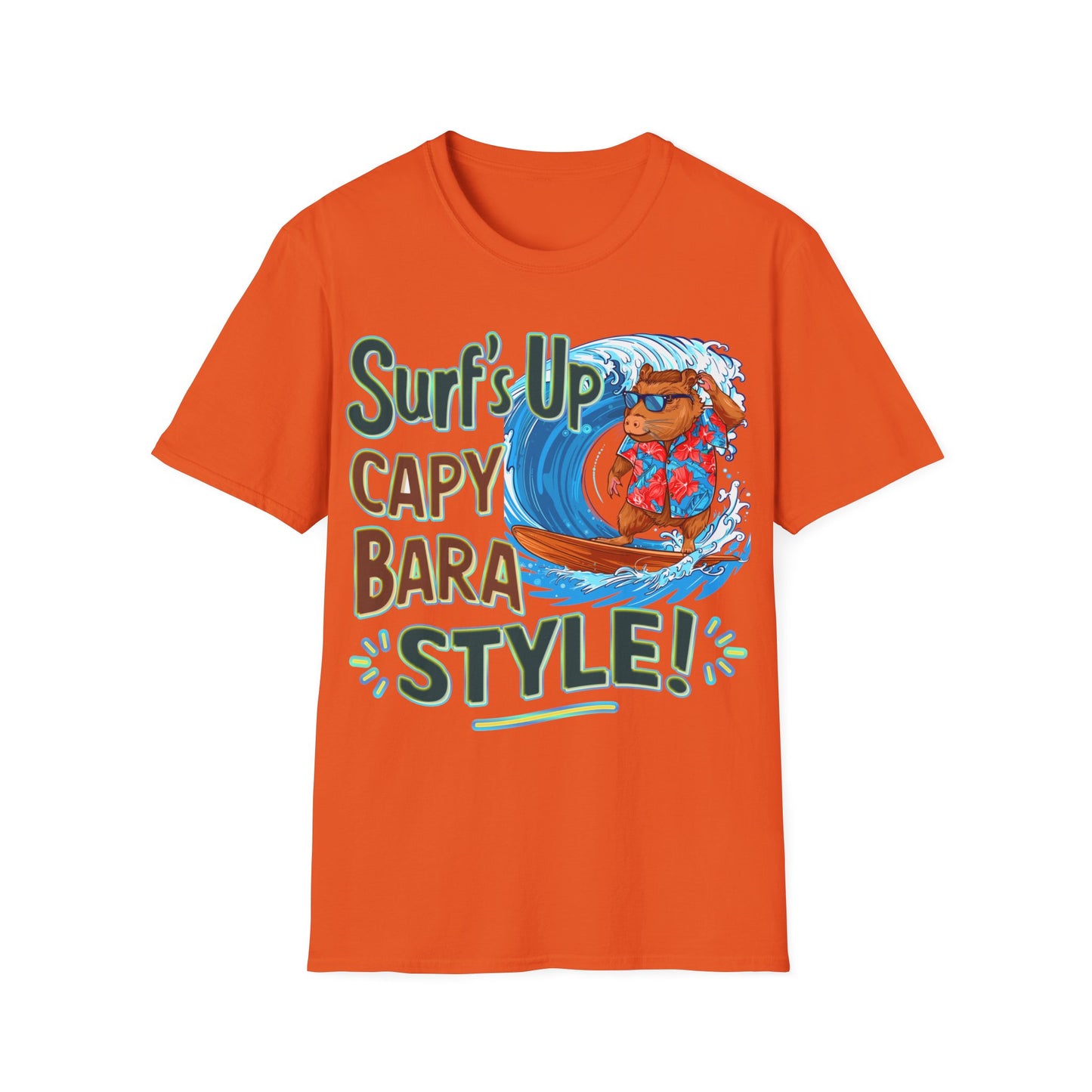 T-Shirt - Surf's up Capybara style