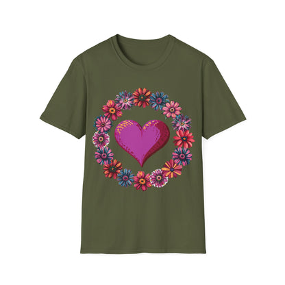 T-Shirt - Flowers Heart