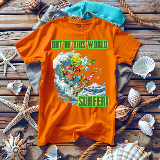 T-Shirt - Alien - Out of this World surfer!