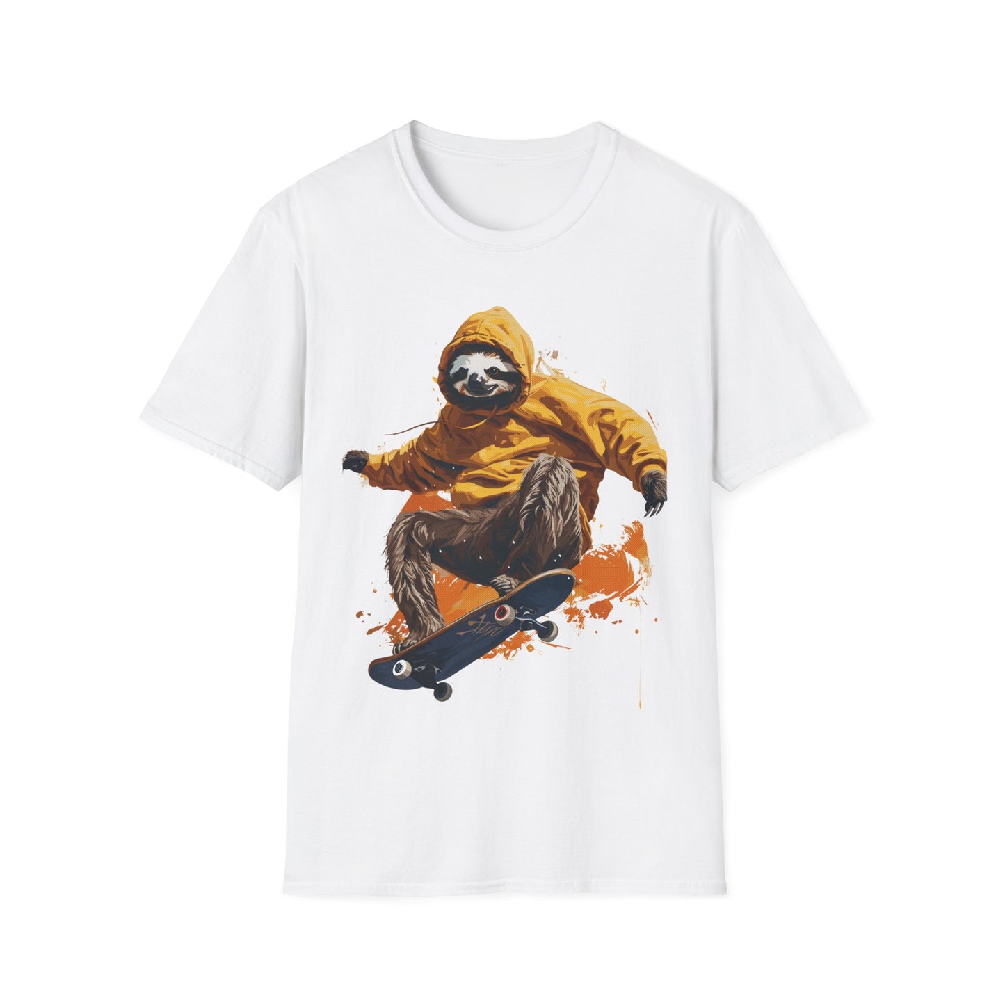 T-Shirt - Sloth on Skateboard