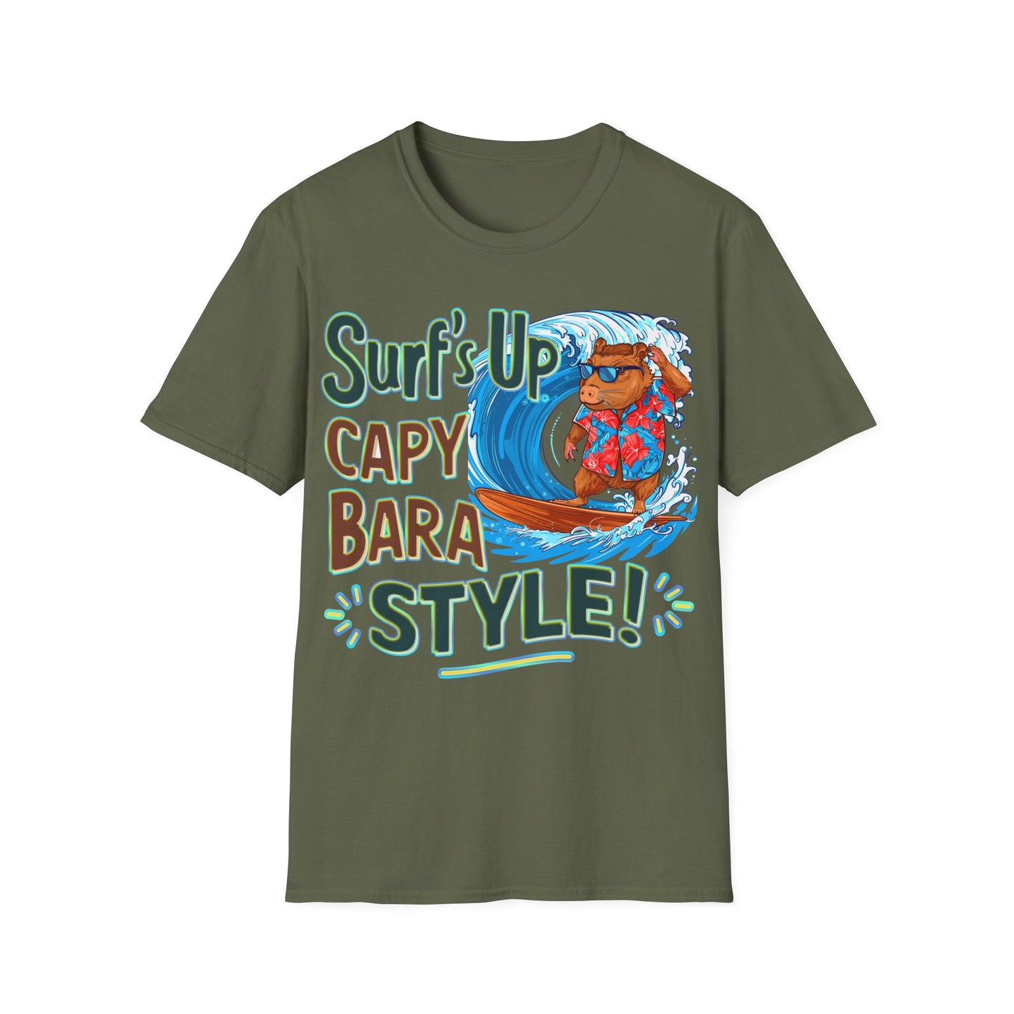 T-Shirt - Surf's up Capybara style