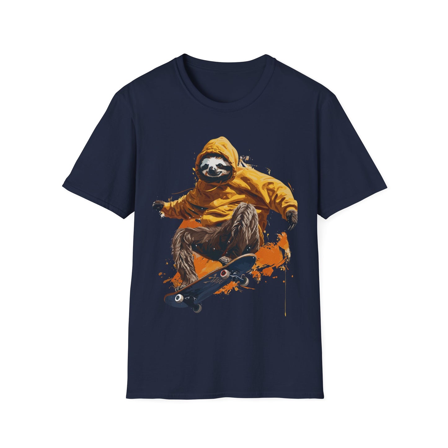 T-Shirt - Sloth on Skateboard