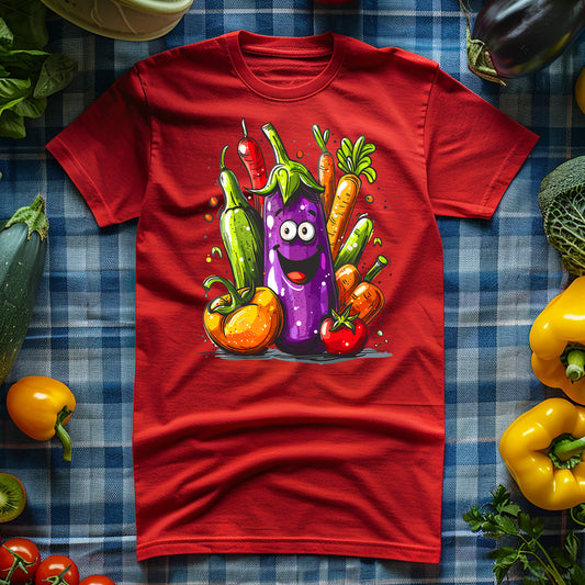 T-Shirt - Vegetarian - Eggplant