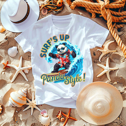 T-Shirt - Surf's up Panda Style!