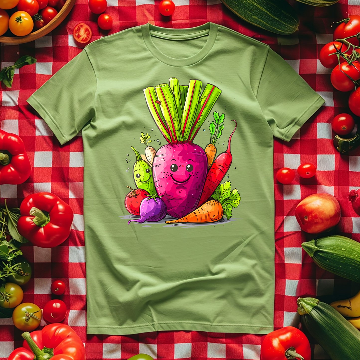 T-Shirt - Vegetarian - Beetroot