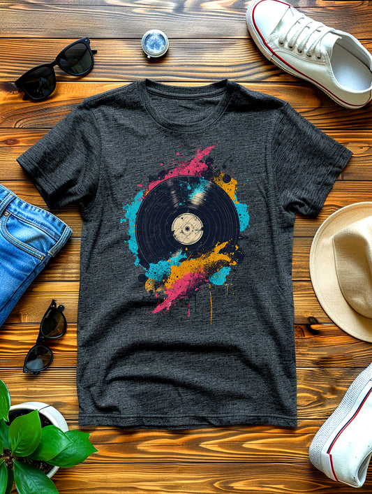 T-Shirt - Vinyl Records Music