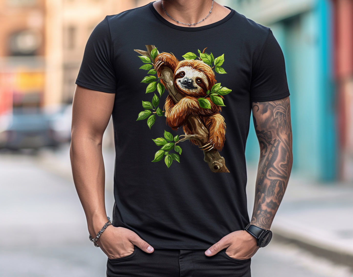 T-Shirt - Sloth on the Tree