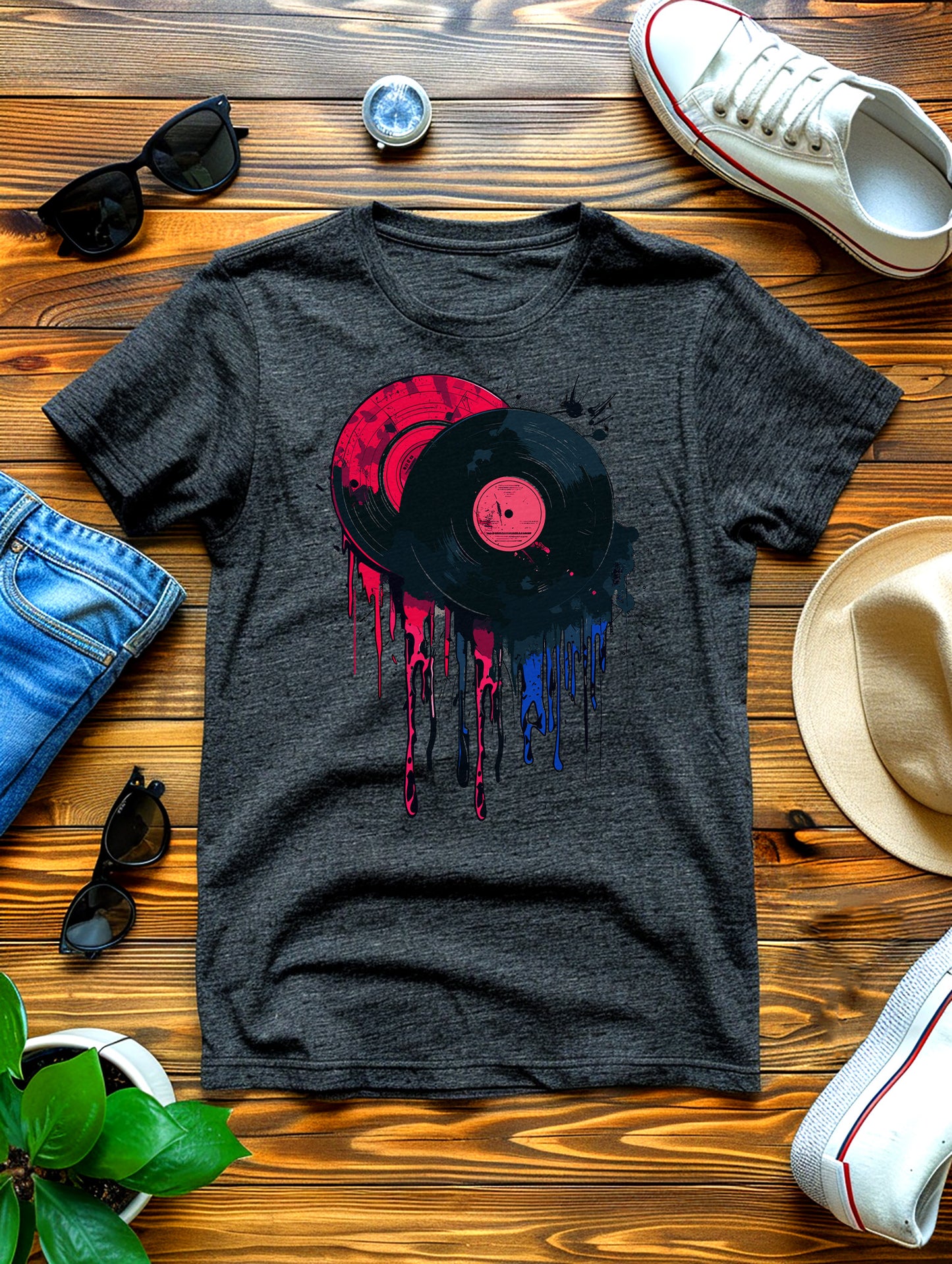 T-Shirt - Vinyl Records Music