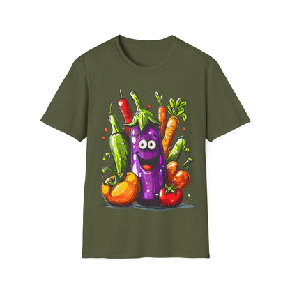 T-Shirt - Vegetarian - Eggplant