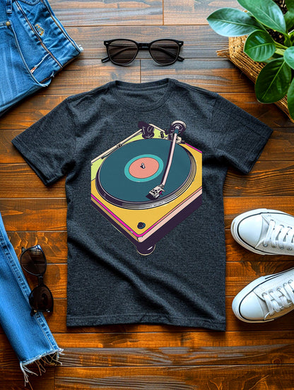 T-Shirt - Vinyl Turntable Music