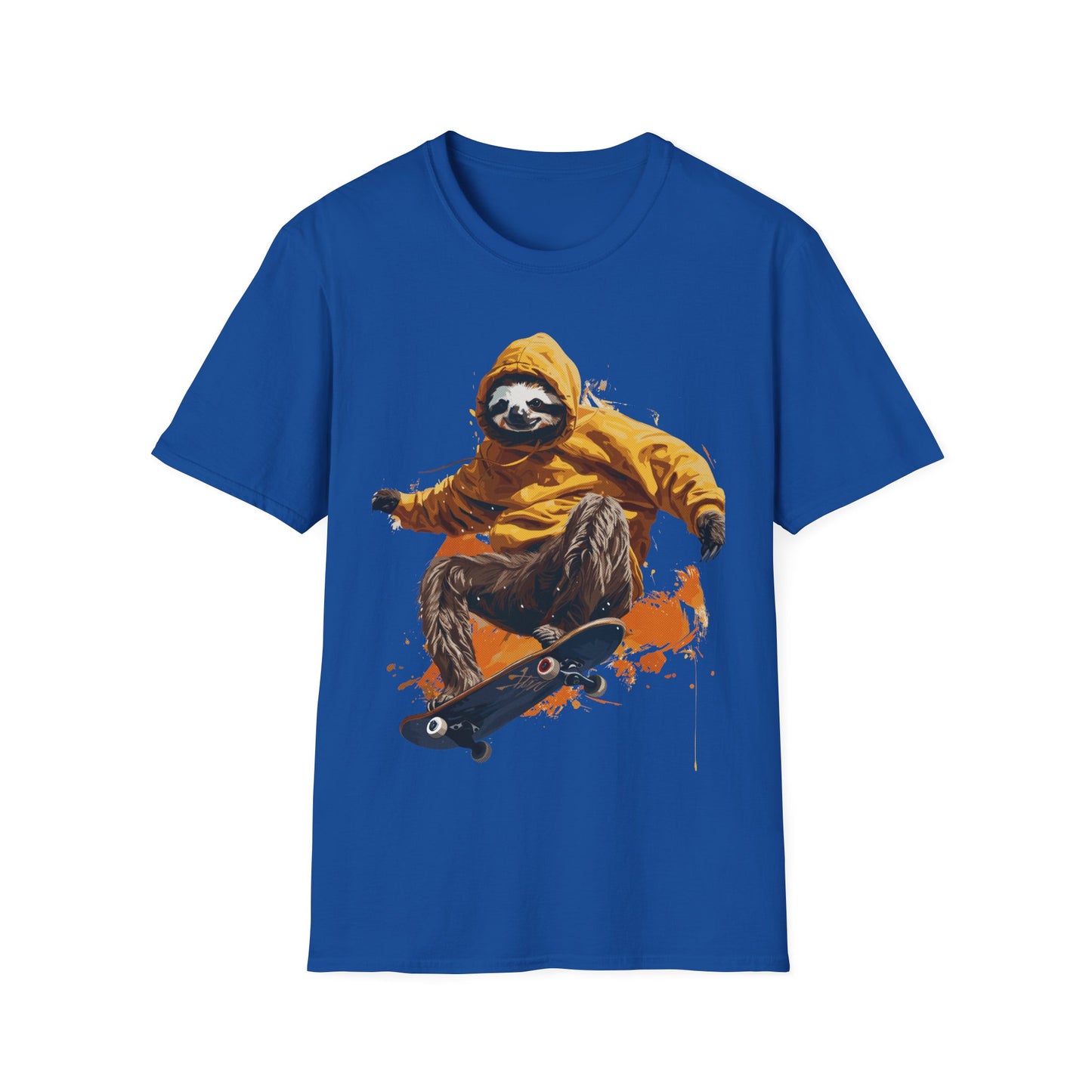 T-Shirt - Sloth on Skateboard