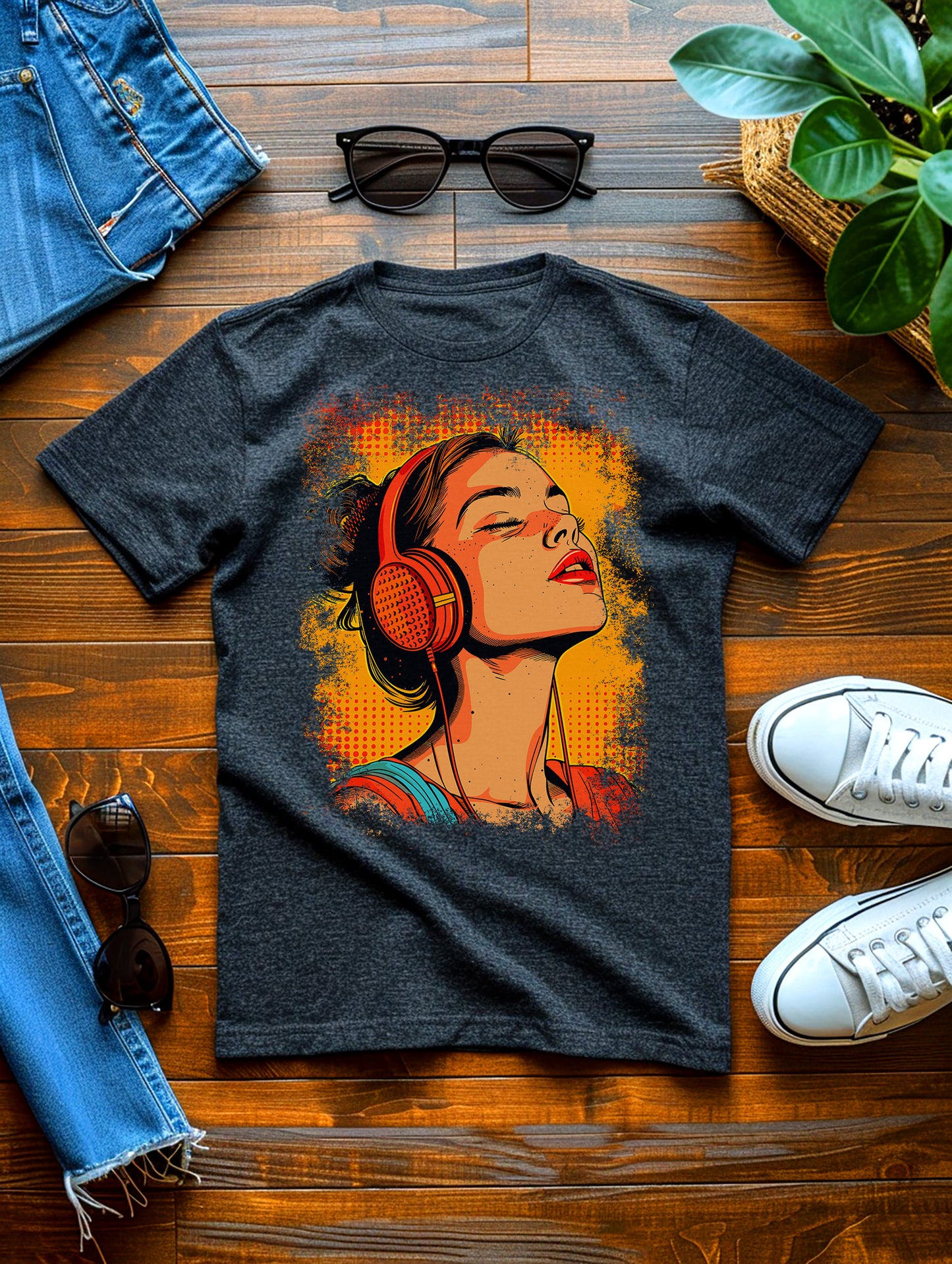 T-Shirt - Headphones Music