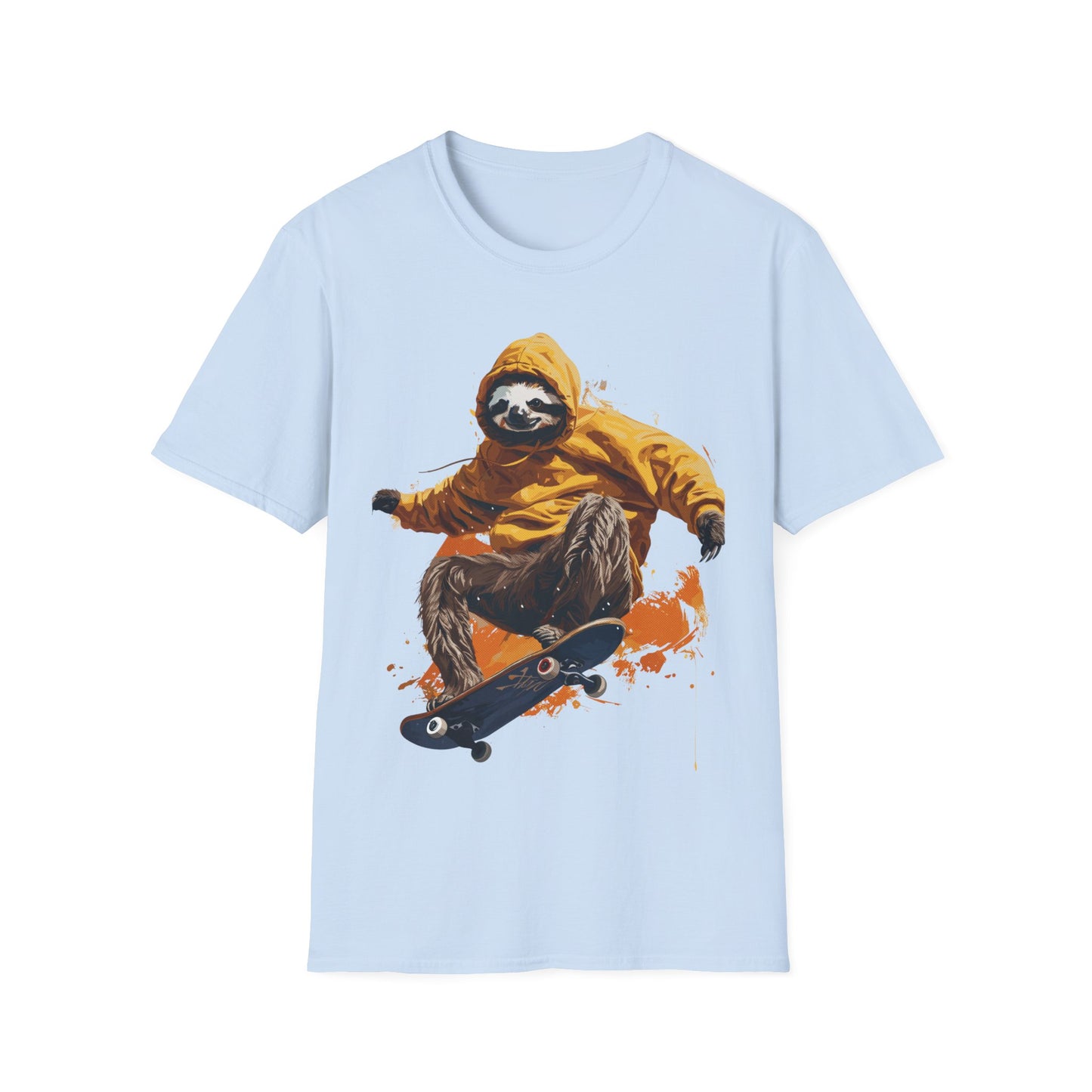 T-Shirt - Sloth on Skateboard