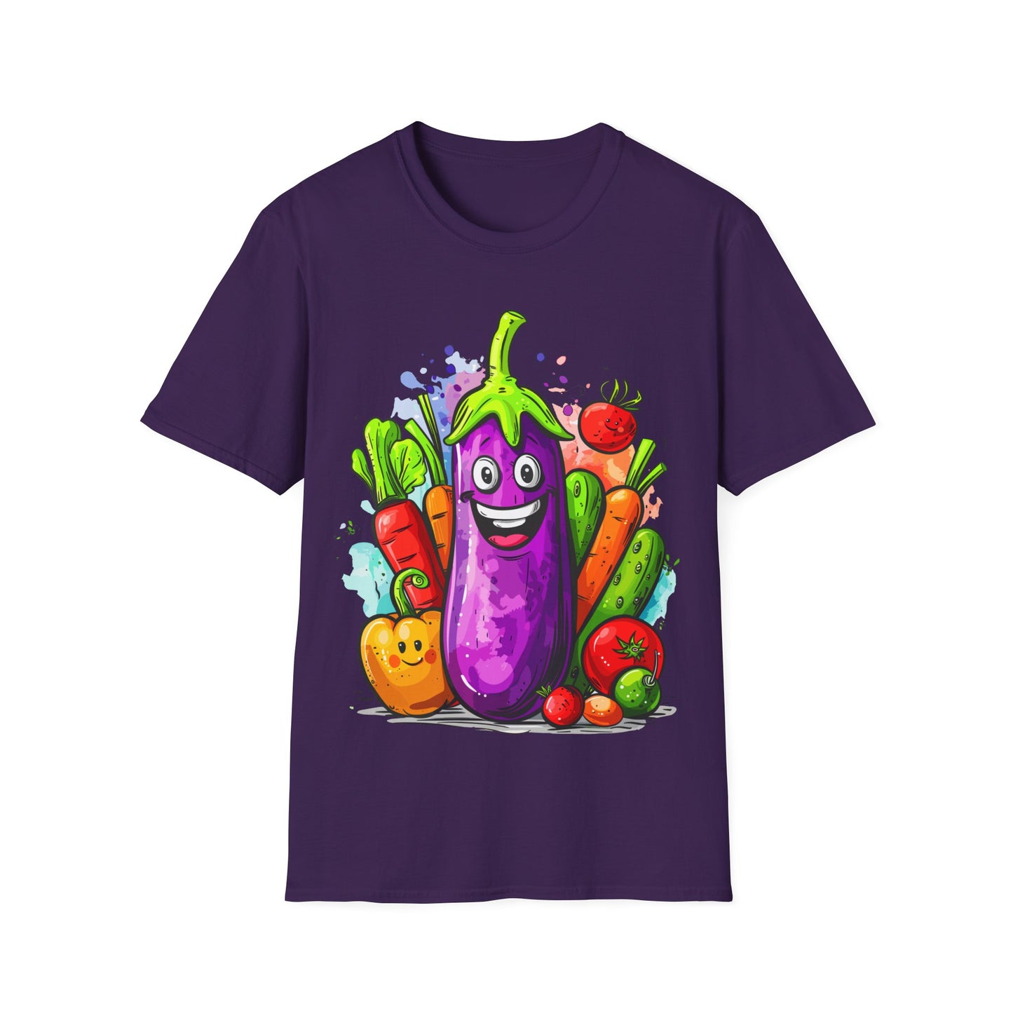 T-Shirt - Vegetarian - Eggplant