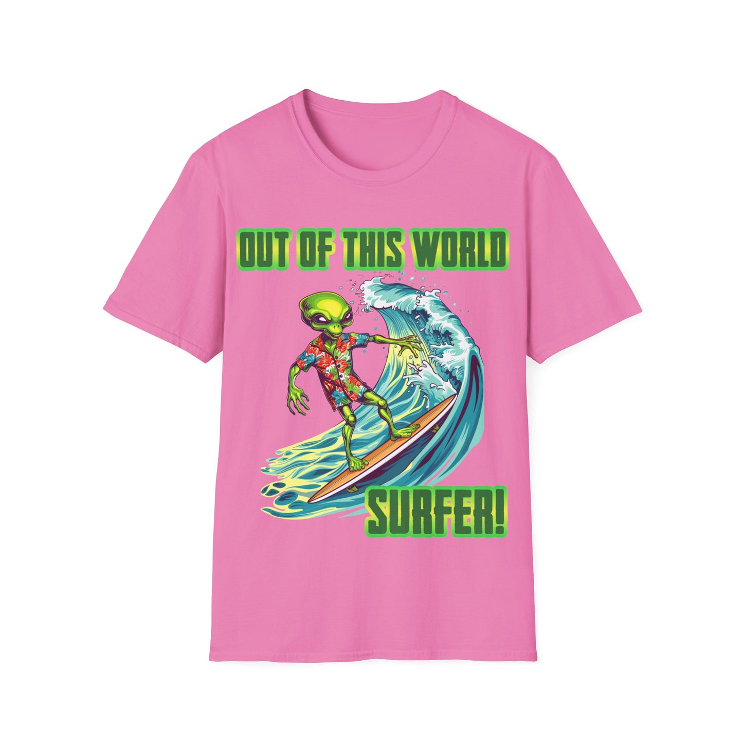 T-Shirt - Alien - Out of this World surfer!