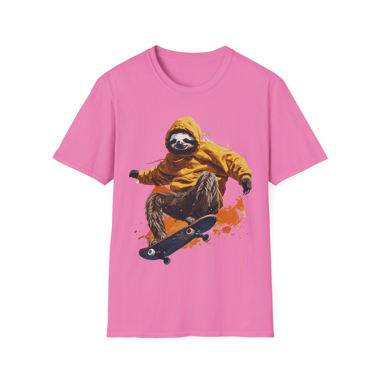 T-Shirt - Sloth on Skateboard